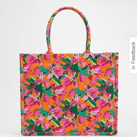 Express Handbags - Express Floral Tote Bag